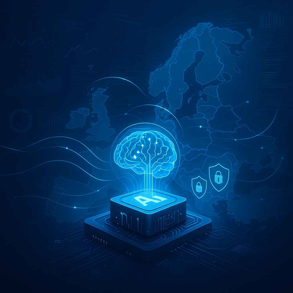 Abstract representation of advanced technology or interconnected systems